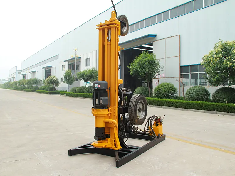 Pneumatic drilling rig